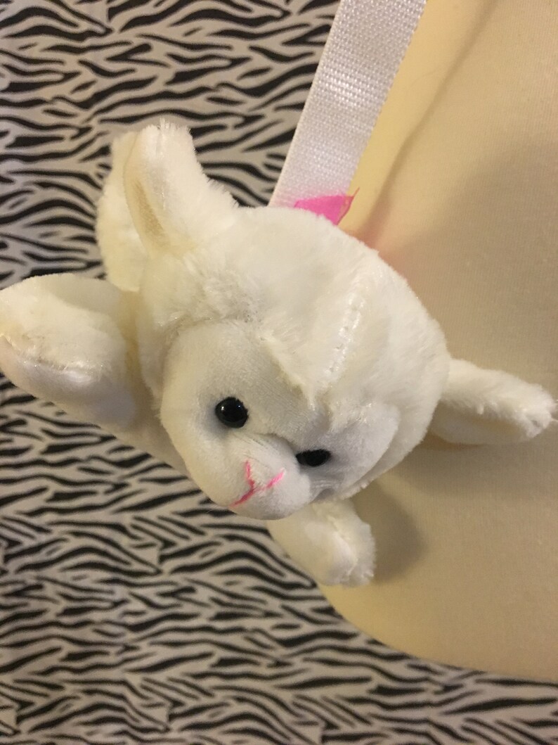 white lamb stuffed animal