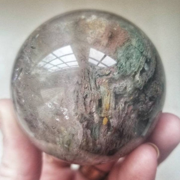 Garden Quartz Sphere, Quartz Sphere, Rainbow Sphere, Garden Quartz, Clear Quartz, Crystal Sphere, Sphere, Crystal, Crystals, Witch, Witchy