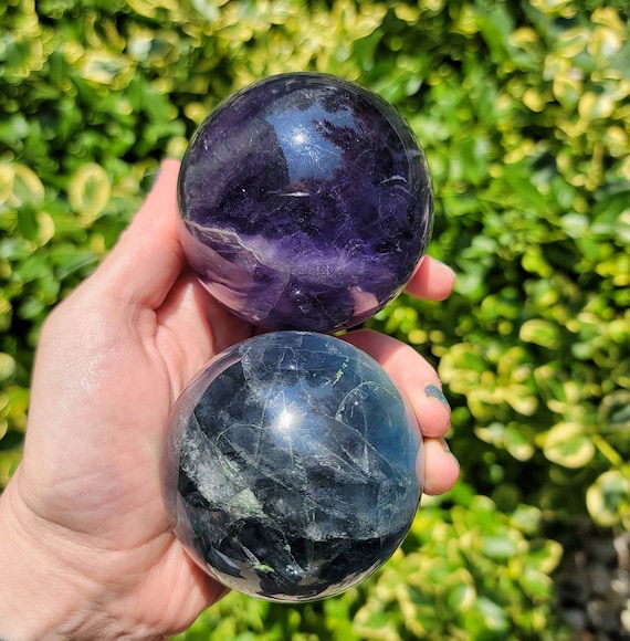 Fluorite Sphere, Sphere, Fluorite, Crystal Sphere, Oddity, Quartz