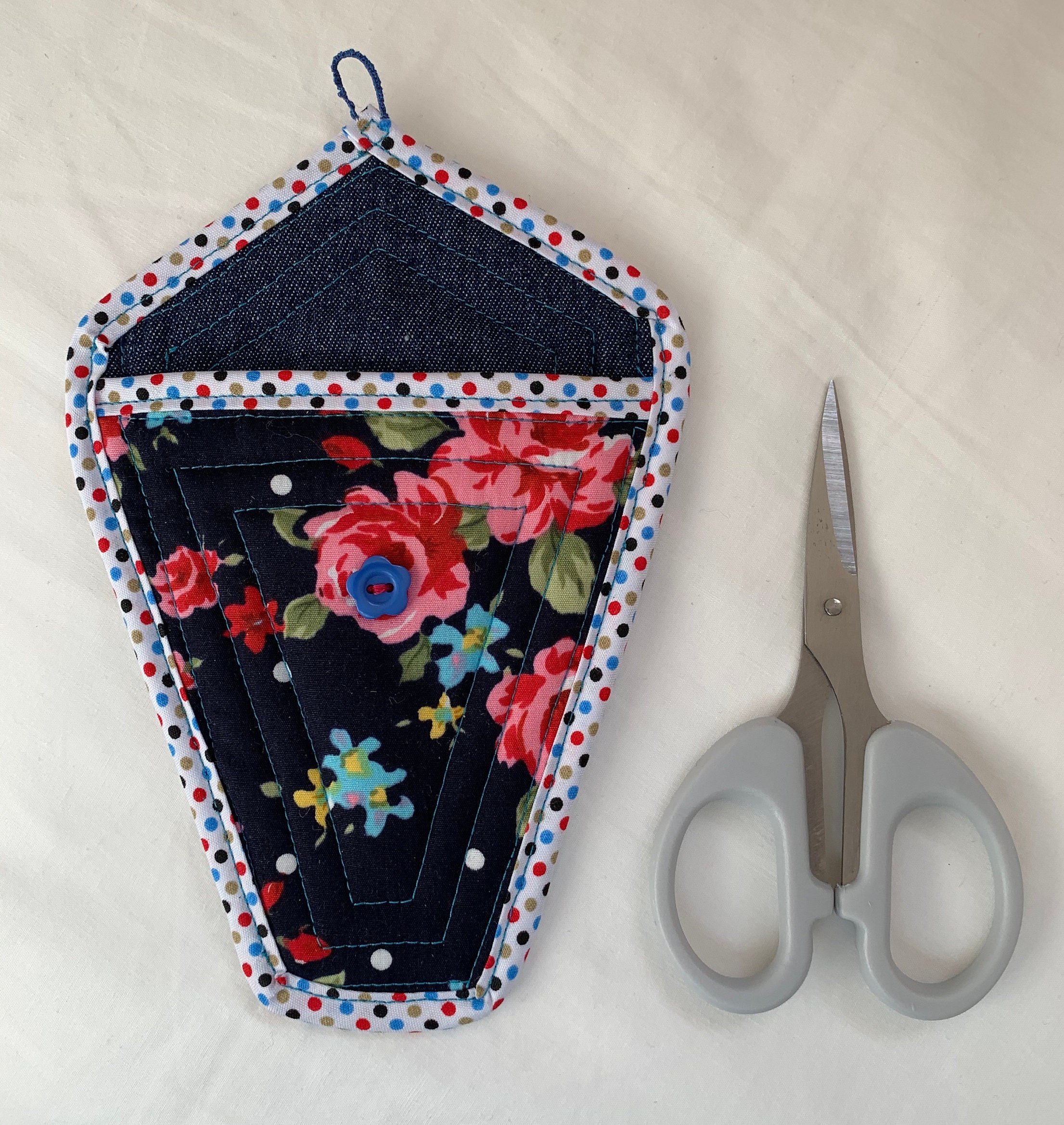 Handmade Embroidery Scissor case/Flowered Scissor case Etsy
