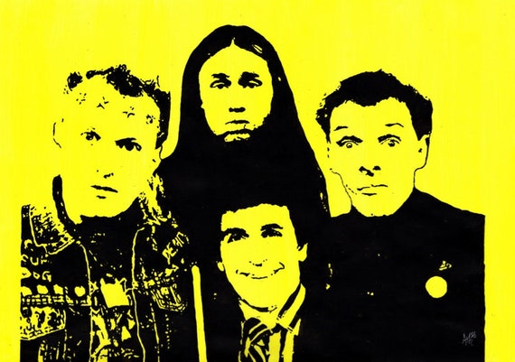 The Young Ones c 1980s Tv Comedy Art Print Card Mug By Etsy
