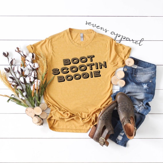 Boot Scootin Boogie Country Music Southern Boho T Shirt Etsy