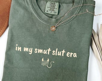 Comfort Colors™ Smut Book Lover T-shirt, Minimalist Spicy Book Lover Shirt, Smut Book Lovers Gift, Bookish Shirt, Romance Book Lover Gift