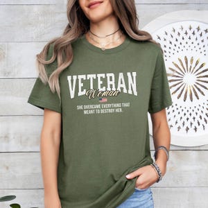 Woman Veteran Shirt, Veteran Shirt, Military Woman Retirement Gift, Woman Veteran Recognition Day Gift, Gift for Military Mom, Gift for Wife