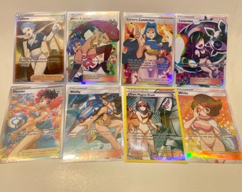 Vol.5 Custom holo adult trainers swimsuit full art cards for adult