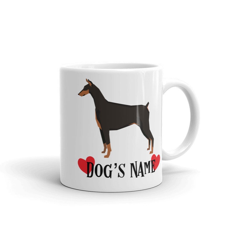 doberman coffee mug
