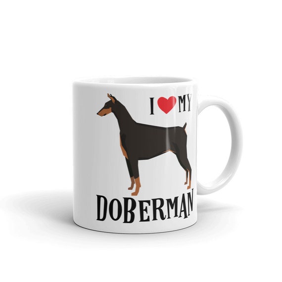 doberman coffee mug