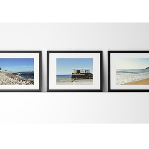 Rhode Island Set of 3 Photography Prints Collection (Unframed), Narragansett Horizontal Photography Prints Wall Art