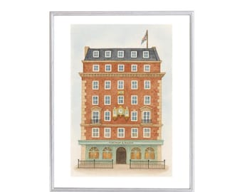 Acuarela Fortnum & Mason - Londres - Descarga digital - 8x10
