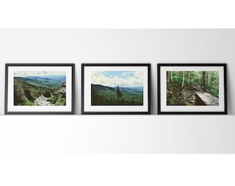 Vermont Juego de 3 colección de impresiones fotográficas (sin marco), Mount Mansfield Horizontal Photography Prints Wall Art