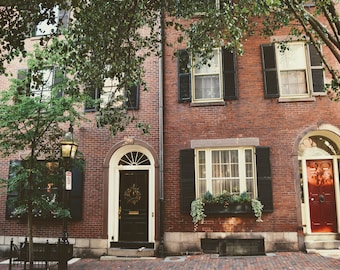 Boston Brownstones Photograph (Unframed) - Boston, MA