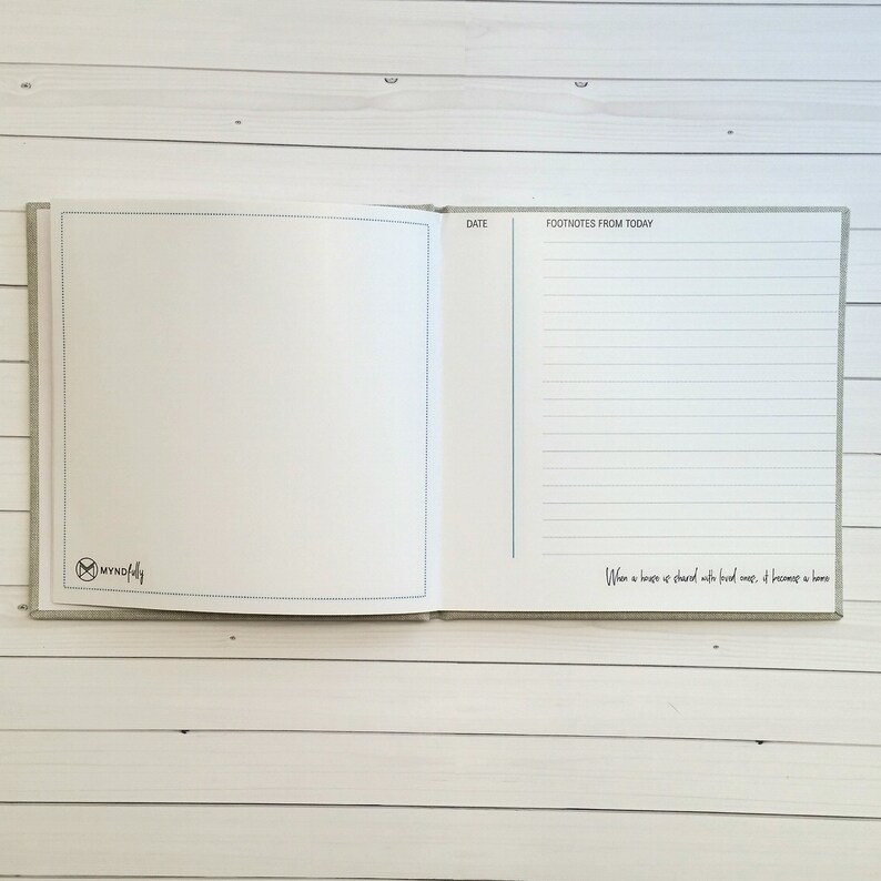 Home Guest Book Personalised Visitor Book for Guests to Sign Etsy