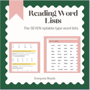 Phonics Word Lists