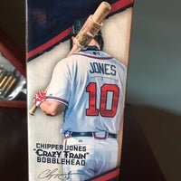 Chipper Jones “CRAZY TRAIN” BOBBLE HEAD Atlanta Braves Chipper Jones Crazy Train Bobblehead Damaged