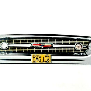 25&quot; HUGE 1957 Chevy car Bel Air 150 / 210 Grill Front End USA STEEL Sign Vtg 50s Metal Garage car Mancave Perfect Gift Hang up display decor