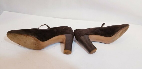 Salvatore Ferragamo Chocolate Brown Suede Italian… - image 4