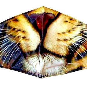 BIG Cat LEO face mask lion king of the jungle animal mask adult teen custom WASHABLE Halloween fun gift