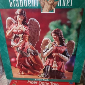 Angel Noel Nativity set Trim A Home EUROPEAN Style Glass Hand Blown King Christmas Ornaments Santa Claus NIB Xmas bundle 2x Vtg Pipka Figure