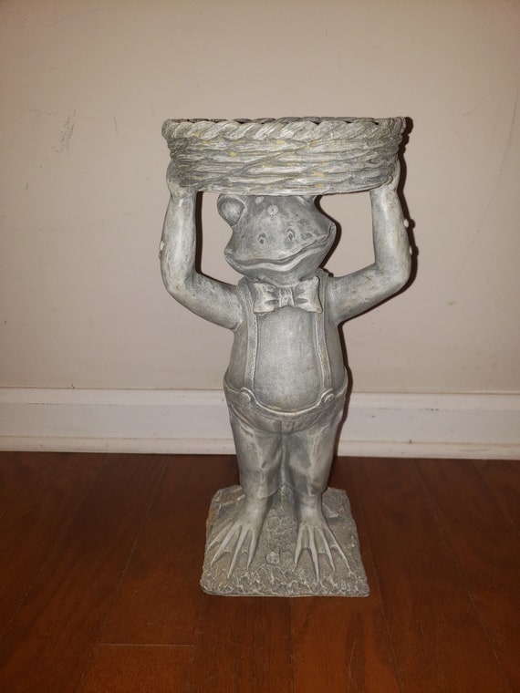 15 TOAD Garden Statue / Bird Feeder / Plant Stand / Bird Etsy