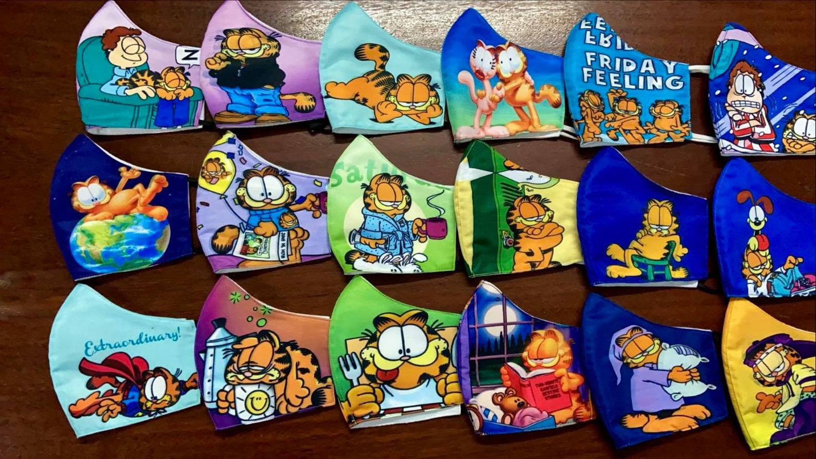 Handmade Custom Face Covers Masks High Q Craft ART Cartoon Toon Fun ...