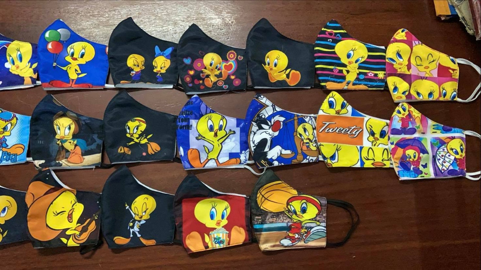 TWEETY Bird Space Jam Custom Mask Face Covers Masks Manmade Etsy