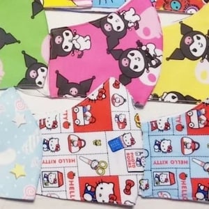 BOGO Handmade custom mask face covers masks manmade high Q craft ART cartoon toon hello fun love kitty cat friends