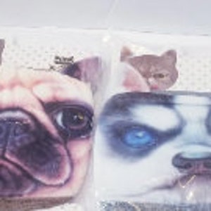 3-D TRUE 3d ear Handmade custom mask face covers masks manmade high Q craft ART cartoon soft layer fun Puppy dog pups K-9