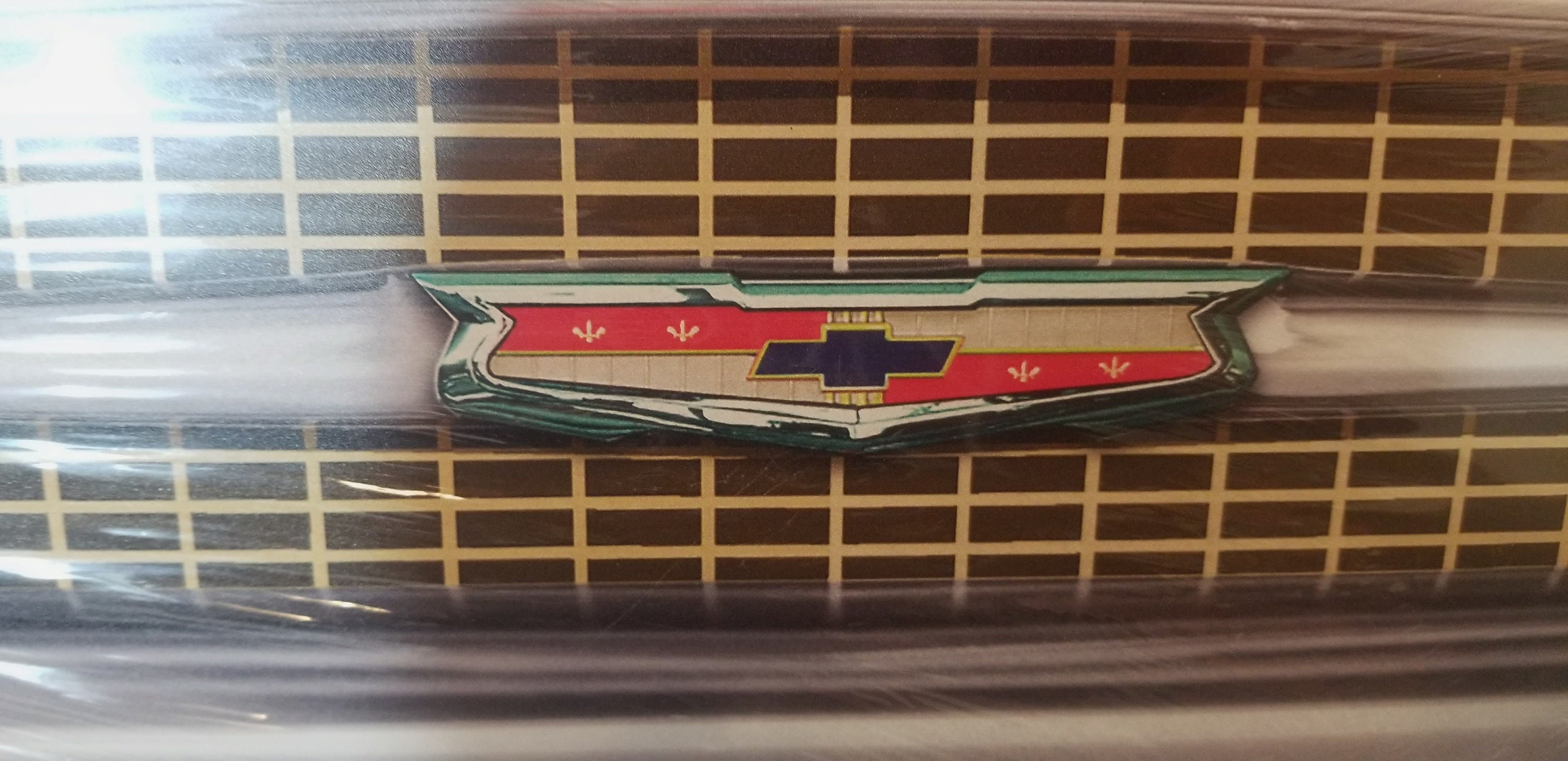 25" HUGE 1957 Chevy Classic Car Bel Air Grill Front End USA STEEL Metal ...
