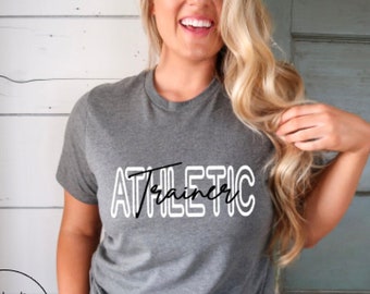 Athletic Trainer Shirt, Sports Therapy Tees, Cute Sports Trainer Shirt, Athletic Training Grad Gift, Sports Medicine Tee, AT Shirt For Her