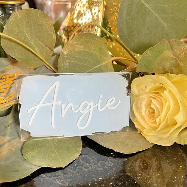 Acrylic Name Plates Painted Etsy