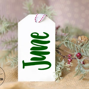 Personalized Wooden Tags, Custom Gift Tags, Personalized Stocking Tag, Stocking Name Tag, Gift Tags, Wooden Tags, Farmhouse Stocking Tag