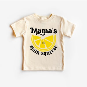Mama's Main Squeeze Baby Outfit, Lemon Baby Shower Gift For New Mom, Retro Lemon Bodysuit, Summer Baby Outfit, Trendy Lemon Theme Onesie® image 2
