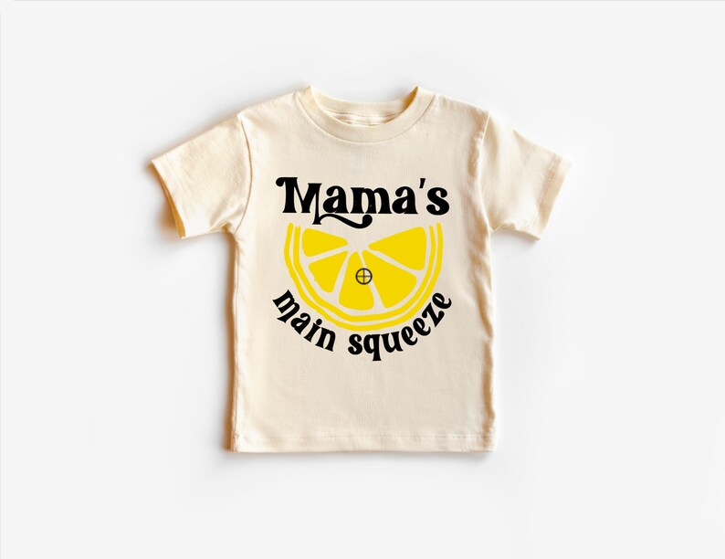 Mama's Main Squeeze Baby Outfit, Lemon Baby Shower Gift For New Mom, Retro Lemon Bodysuit, Summer Baby Outfit, Trendy Lemon Theme Onesie® image 2