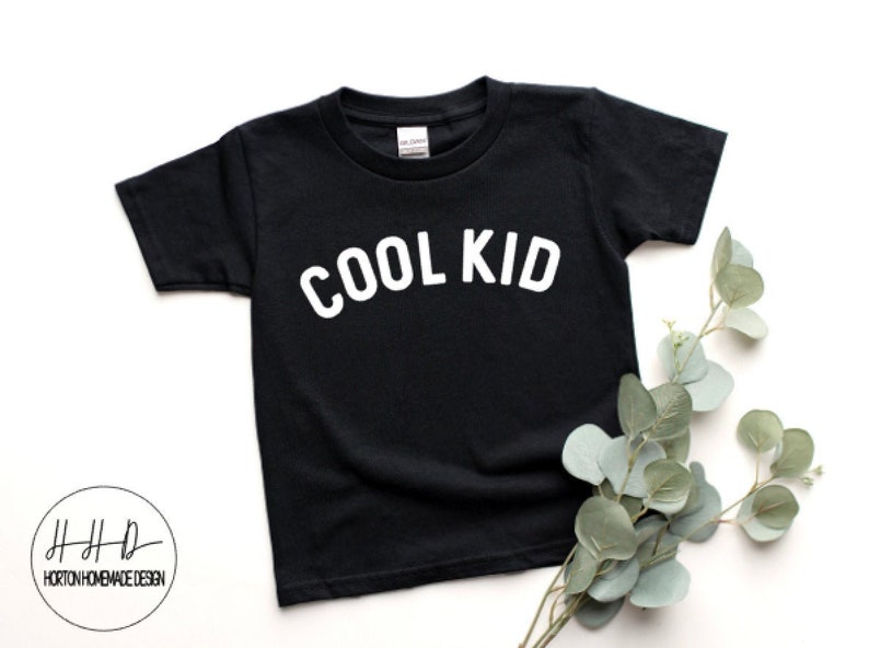 Cool Kid Shirt, Kids T-shirt, Cool Kid Tee, T-shirt, T-shirt for Kids , Trendy Kids Tees, Retro Kids Shirt, Baby Pregnancy Announcement image 1