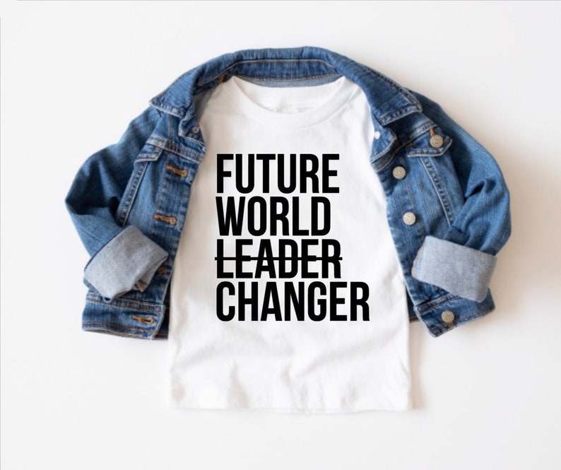 Future World Changer Toddler Shirt, Difference Maker Shirt, Career Day Shirt, World Leader Changer Tee, Save The Earth Kids Tee, Trendy Boho image 1