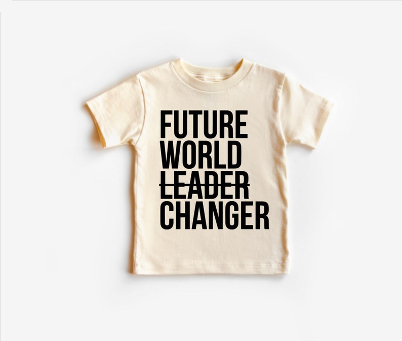 Future World Changer Toddler Shirt, Difference Maker Shirt, Career Day Shirt, World Leader Changer Tee, Save The Earth Kids Tee, Trendy Boho image 2