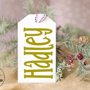 Personalized Wooden Tags, Custom Gift Tags, Personalized Stocking Tag, Stocking Name Tag, Gift Tags, Wooden Tags, Farmhouse Stocking Tag