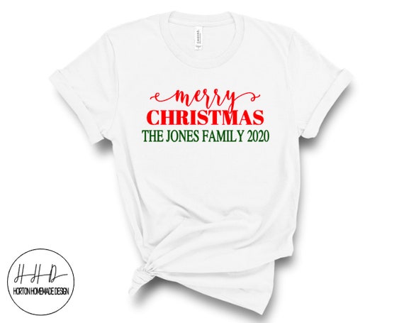 Merry Christmas Family Tee Holiday Tees 