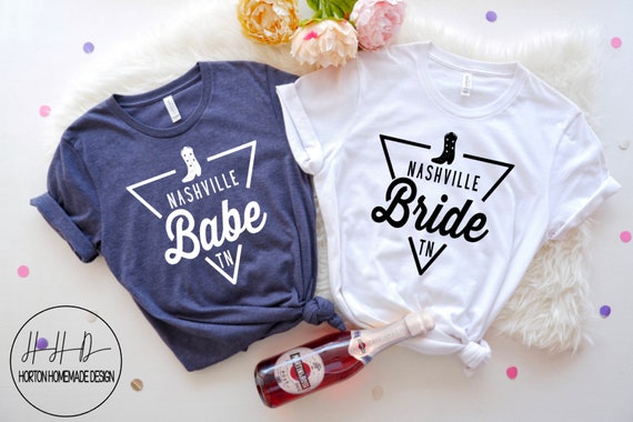 Nashville Bachelorette Shirt Bride Babe Shirt Nashville Etsy France