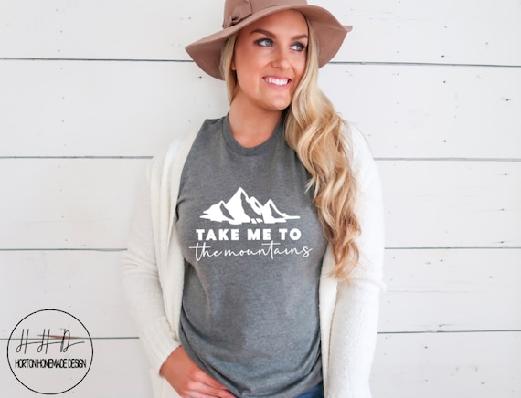 Take Me to the Mountains Tee, Camping Adventure Shirt, Wanderlust Tee,  Travel Lover Gift, Outdoorsy Tee, Hiking Trip Shirt, Mountain Weekend -   Canada
