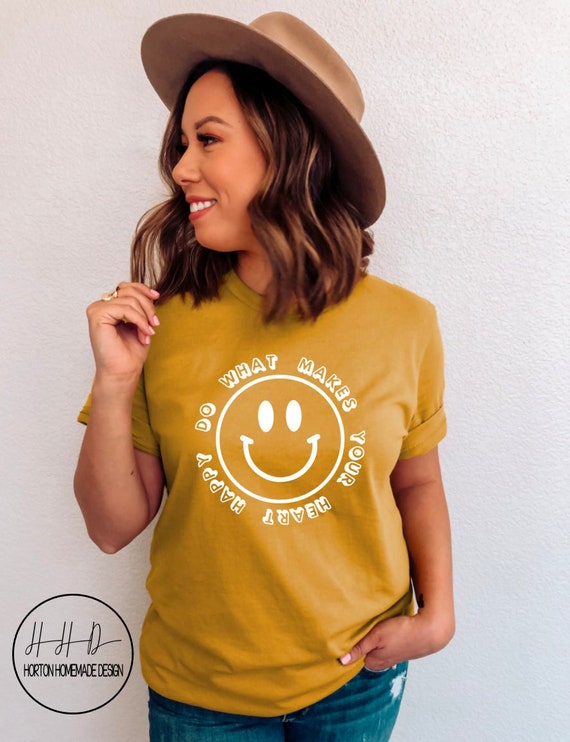 Do What Makes You Happy Shirt, Smiley Face Shirt, Positive
