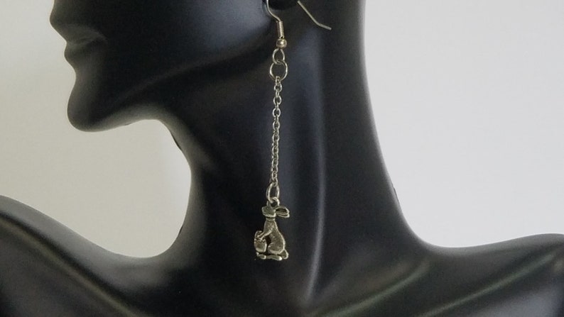 Easter Bunny Dangle Earrings
