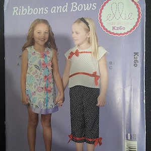 Kwik Sew K260 (XXS - L) Girls&#39; Dress, Top & Capris