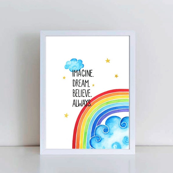 rainbow prints for nursery
