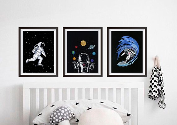 space wall art kids
