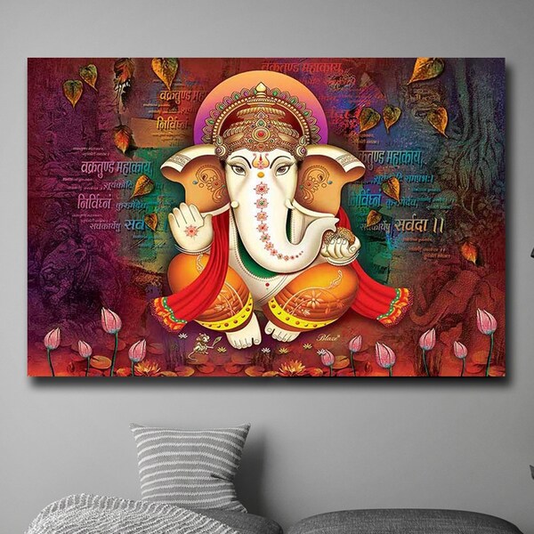Ganesha Wall Art Etsy