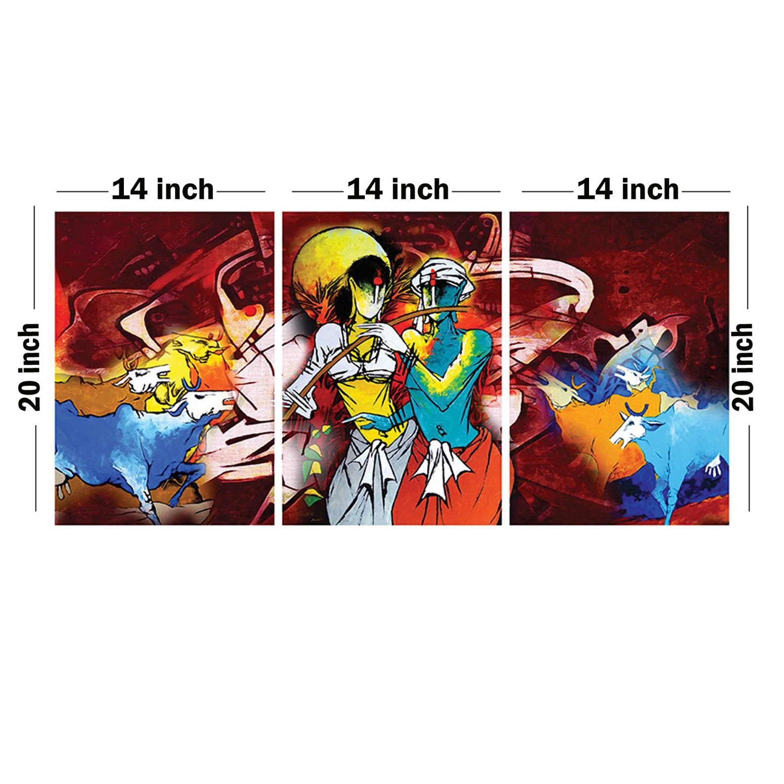 Indian Ethnic Wall Artready to Hang Wall Art Wall Art India Etsy