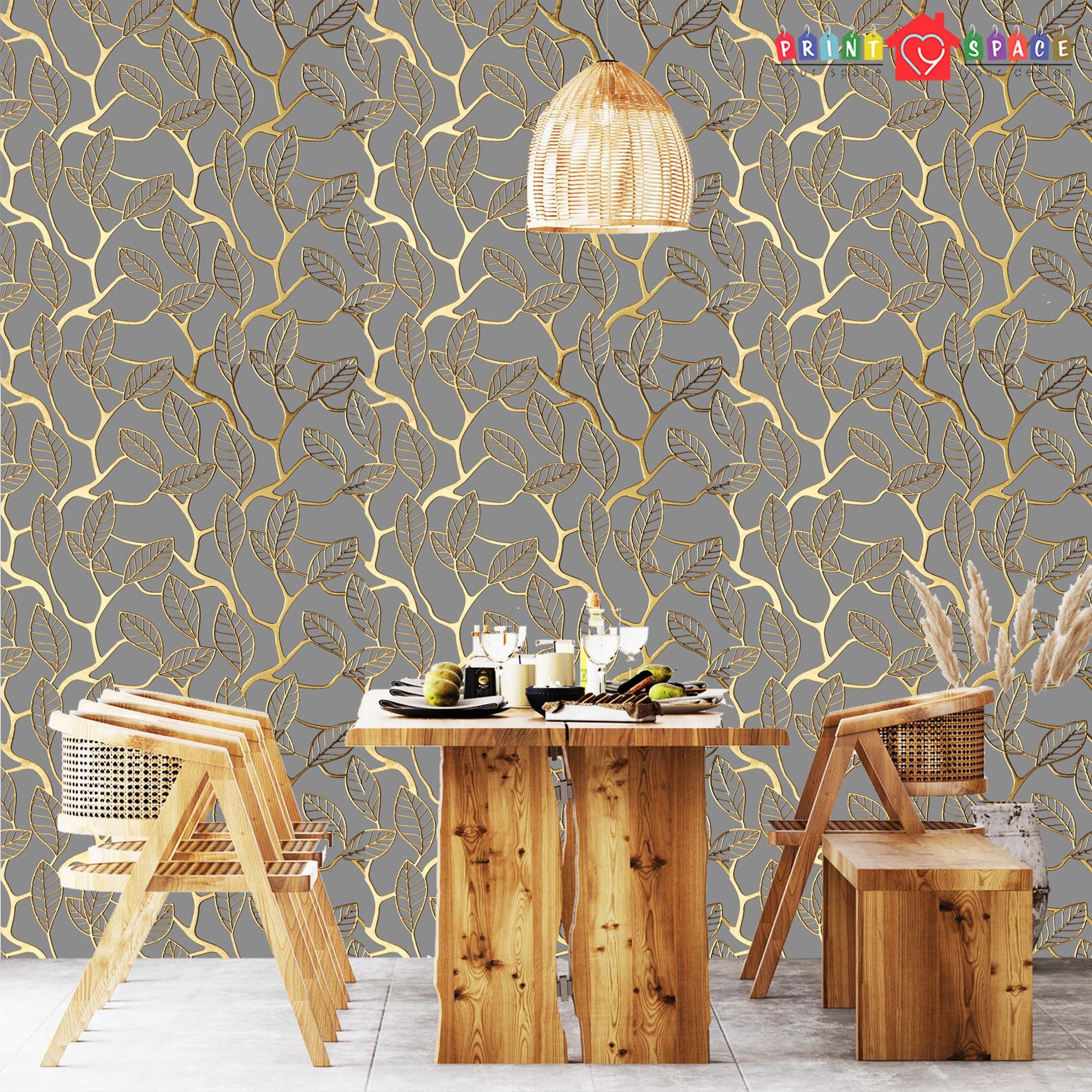 Vintage Gold and Gray Lattice Wallpaper Traditional Non Woven Etsy UK