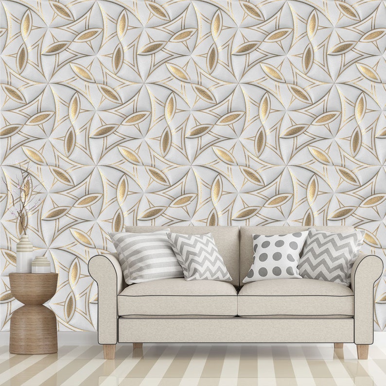 Home Living Wallpaper L Stick Self Adhesive 3d Rustic With Gold Leaf Motifs On A White Background Textured Wall Covering - Can You Put Self Adhesive Wallpaper On Textured Walls Home Living Wallpaper L Stick Self Adhesive 3d Rustic With Gold Leaf Motifs On A White Background Textured Wall Covering - Can You Put Self Adhesive Wallpaper On Textured Walls