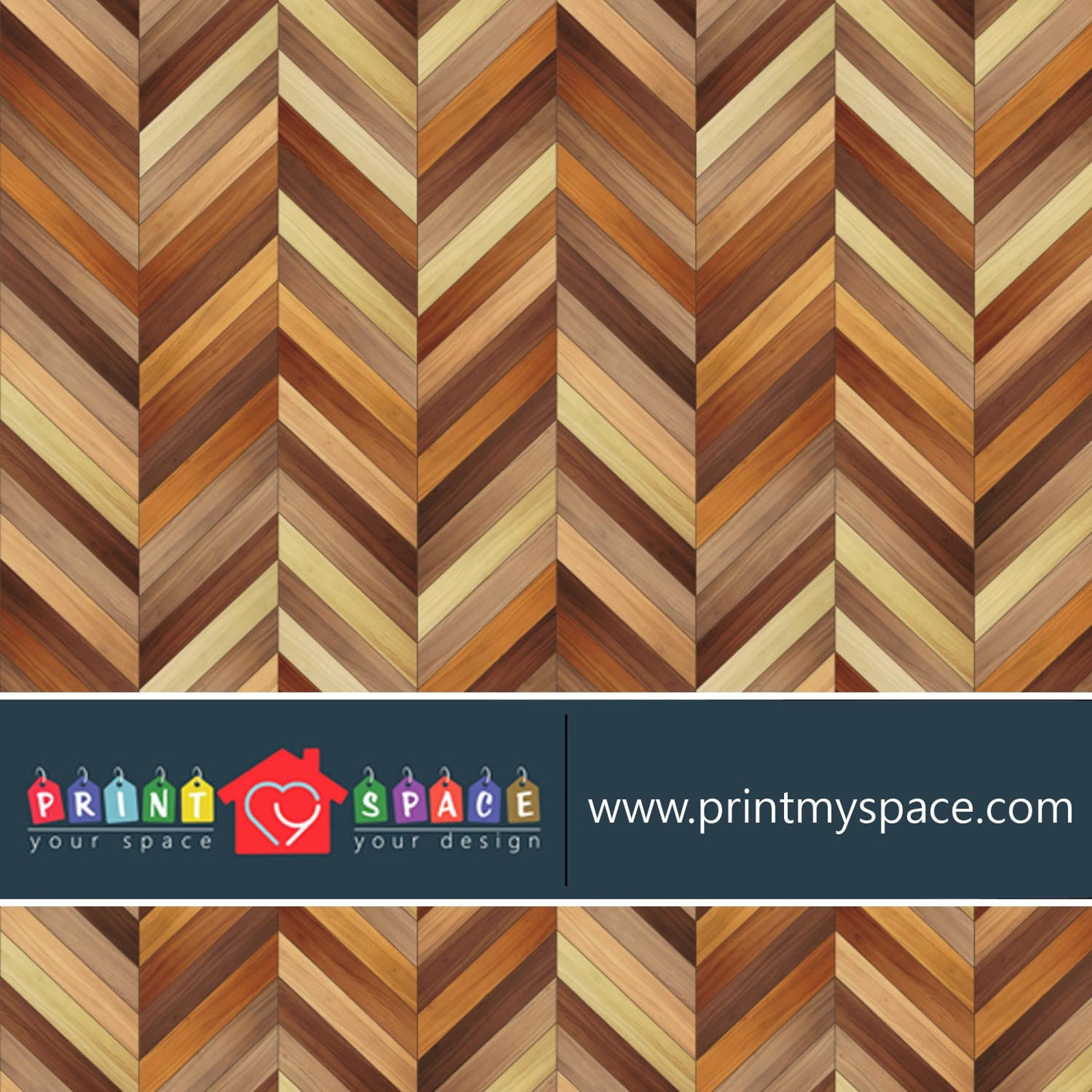 Brown Shiplap Plank Chevron Wallpaper Traditional Non Woven Etsy